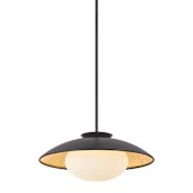 Mitzi Cadence 21" Wide Pendant Black / Gold Leaf