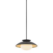 Mitzi Cadence 15" Wide Pendant Black / Gold Leaf