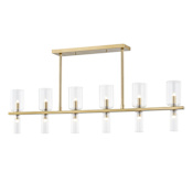 Mitzi Tabitha 12 Light 5" Wide Chandelier Aged Brass