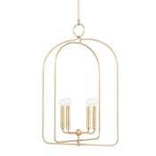 Mitzi Mallory 4 Light 23" Wide Multi Light Pendant Gold Leaf