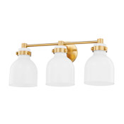 Mitzi Elli 3 Light 21" Wide Bathroom Vanity Light Aged Brass