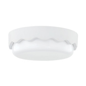 Mitzi Wave 3 Light 16" Wide Flush Mount Drum Ceiling Fixture Ceramic White