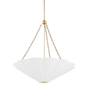 Mitzi Alana 3 Light 28" Wide Suspension Pendant Aged Brass