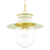 Mitzi Nori 17" Wide Pendant Aged Brass