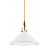 Mitzi Kalea 24" Wide Pendant Aged Brass / Soft White