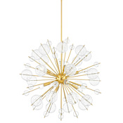 Mitzi Linnea 8 Light 30" Wide Sputnik Chandelier Aged Brass