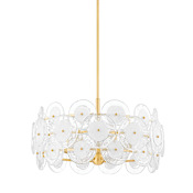 Mitzi Zoella 5 Light 24" Wide Ring Chandelier Aged Brass