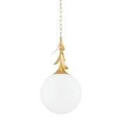 Mitzi Victoria 14" Wide Pendant Vintage Gold Leaf