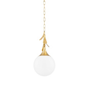Mitzi Victoria 9" Wide Mini Pendant Vintage Gold Leaf