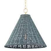 Mitzi Destiny 22" Wide Pendant Aged Brass