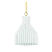 Mitzi Corinthia 14" Wide Pendant Aged Brass