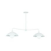 Mitzi Yael 2 Light 14" Wide Linear Pendant Textured White