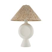 Mitzi Centella 35" Tall Vase Table Lamp Aged Brass / White Plaster