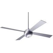 Modern Fan Co. Ball 42" 4 Blade Indoor Ceiling Fan with Custom Blade and Control Options Brushed Aluminum