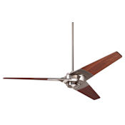 Modern Fan Co. Torsion 52" 3 Blade Indoor Ceiling Fan with Custom Blade and Control Options Bright Nickel