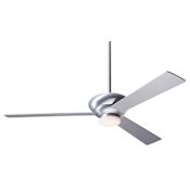 Modern Fan Co. Altus 42" 3 Blade Indoor Ceiling Fan with Custom Blade, Light Kit, and Control Options Brushed Aluminum