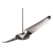 Modern Fan Co. IC/Air2 56" 2 Blade Indoor Ceiling Fan with Custom Blade and Control Options Bright Nickel