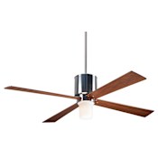 Modern Fan Co. Lapa 50" 4 Blade Indoor Ceiling Fan with Custom Blade, Light Kit, and Control Options Bright Nickel