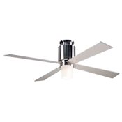 Modern Fan Co. Lapa 50" 4 Blade Indoor Ceiling Fan with Custom Blade, Light Kit, and Control Options Bright Nickel