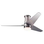 Modern Fan Co. Velo 48" 3 Blade Indoor Ceiling Fan with Custom Blade, Light Kit, and Control Options Bright Nickel