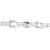 Modern Forms Sofia 4 Light 41 Inch Wide LED Vanity Light with Hand Cut Crystal Diffusers Polished Nickel