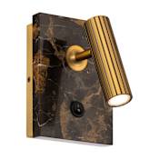 Modern Forms Nexus 7" Tall 3000K LED Wall Sconce Black Aged Brass