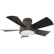 Modern Forms Vox 38" 5 Blade Indoor / Outdoor Smart LED Ceiling Fan Bronze / 2700K