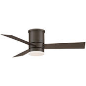 Modern Forms Axis 44" 3 Blade Indoor / Outdoor Smart LED Hugger Ceiling Fan Bronze / 2700K