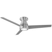 Modern Forms Tip Top 44" 3 Blade Indoor / Outdoor Smart LED Ceiling Fan Brushed Aluminum / 2700K