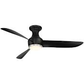 Modern Forms Corona 52" 3 Blade Indoor / Outdoor Smart LED Ceiling Fan - 3000K Brushed Nickel / Matte Black