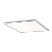 Modern Forms Neo Convertible Single Light 18" Wide Integrated LED Flush Mount Square Ceiling Fixture / Wall Sconce Brushed Aluminum