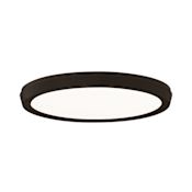 Modern Forms Argo 11" Wide LED Flush Mount Ceiling Fixture with Smooth White Acrylic Shade Black / 2700K