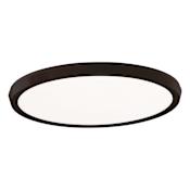 Modern Forms Argo 15" Wide LED Flush Mount Ceiling Fixture with Smooth White Acrylic Shade Black