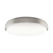 Modern Forms Zenith 15" Wide LED Flush Mount Ceiling Fixture with Emergency Backup Battery - 2700K Titanium