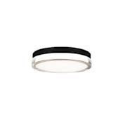 Modern Forms Pi 9" Wide LED Outdoor Flush Mount Ceiling Fixture Black / 3000K