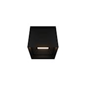 Modern Forms Kube 4" Wide LED Flush Mount Square Outdoor Ceiling Fixture - Preset to 3000K Black