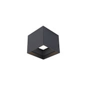 Modern Forms Kube 5" Wide LED Outdoor Flush Mount Square Ceiling Fixture - Switchable 3000K / 3500K / 4000K Black