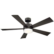 Modern Forms Wynd 52" 5 Blade Indoor / Outdoor Smart LED Ceiling Fan Bronze / 2700K