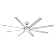 Modern Forms Hydra 96" 8 Blade Indoor / Outdoor Smart LED Ceiling Fan Titanium Silver / 2700K