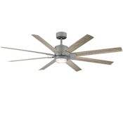 Modern Forms Renegade 66" 8 Blade Indoor / Outdoor Smart LED Ceiling Fan Graphite / 2700K