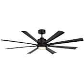 Modern Forms Size Matters 65" 8 Blade Indoor / Outdoor Smart LED Ceiling Fan Matte Black