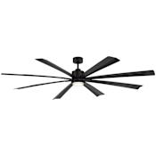 Modern Forms Size Matters 84" 8 Blade Indoor / Outdoor Smart LED Ceiling Fan Matte Black