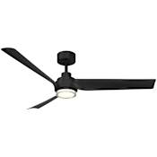 Modern Forms Chill 54" 3 Blade Indoor / Outdoor Smart LED Ceiling Fan Matte Black