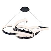 Modern Forms Woven 51" Wide LED Abstract Pendant Black