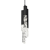 Modern Forms Montage 4 Light 5" Wide LED Crystal Mini Pendant Black