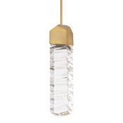 Modern Forms Juliet 3" Wide LED Mini Pendant Aged Brass