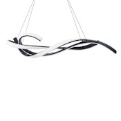 Modern Forms Tidal 58" Wide LED Abstract Linear Pendant Black