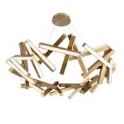 Modern Forms Chaos 61" Wide Integrated LED Chandelier Aged Brass