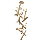 Modern Forms Chaos 31" Wide LED Suspension Chandelier Aged Brass