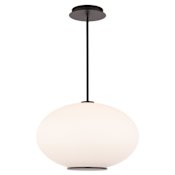 Modern Forms Illusion 16" Wide Switchable Color Temperature LED Pendant - Set to 3500K Black